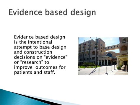 Evidence based design, melbourne, victoria, australia. PPT - Designing a Healthy Work Environment Architecture ...