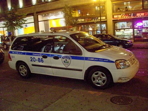 A Montreal Police Ford Windstar Minivan Parked On Cresc Flickr