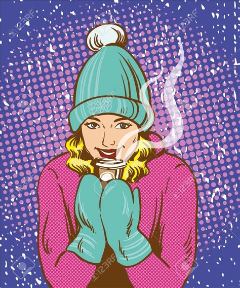 Image result for Pop Art Comic Girl Winter | Pop art comic girl, Pop art comic, Warm hat