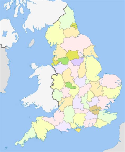 Find The Counties Of England Quiz By Emmalh