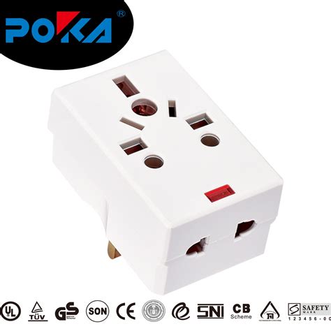 Ac 13amp Multi Socket Plug Adapter Great For Transnational Travel