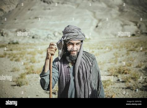 Portrait Shepherd Pashtun Khandud Afghanistan Stock Photo Alamy