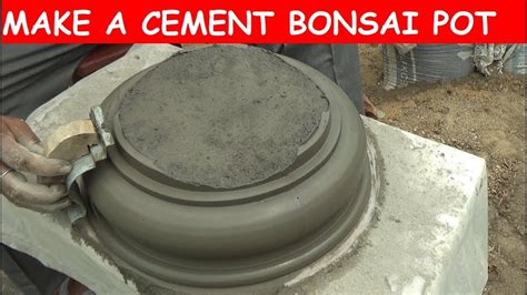 How to make cement BONSAI POT, Part-1 (with English Subtitle) | Pot