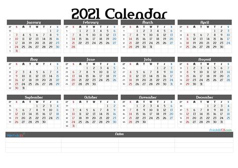Calendar Counter 2021 Month Calendar Printable