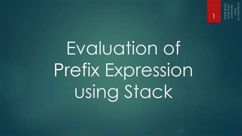 164 Evaluation Of Prefix Expression Using Stack Youtube