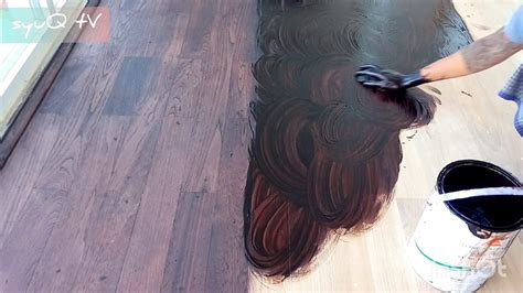 Teak Wood Flooring Stained Color Youtube