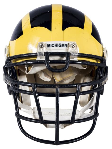 Lot Detail Michigan Wolverines Game Used Football Helmet