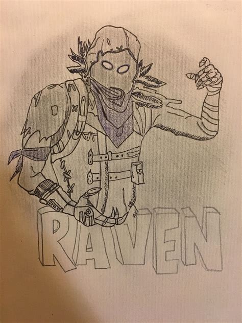 Raven Drawing Im Working On Almost Complete Rfortnite