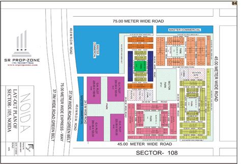 Layout Plan Of Noida Sector 105 Hd Map Ecotech Industry Industrial