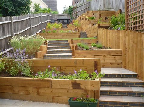 These backyard landscaping ideas on a budget can help you save money. child friendly terraced garden - Google Search | Large ...
