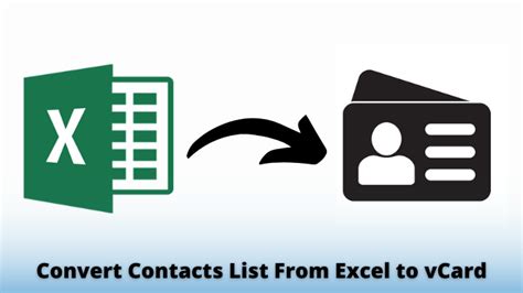 Convert Contacts List From Excel To Vcard On Mac In Few Clicks
