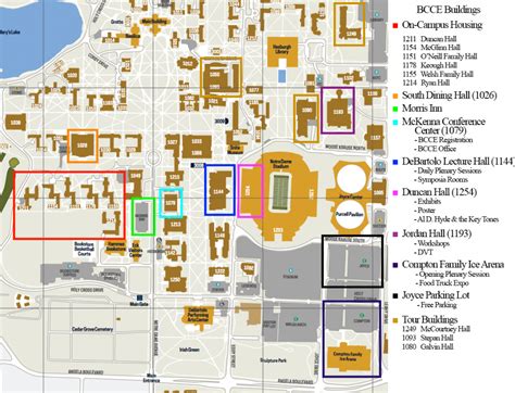 Printable Notre Dame Campus Map