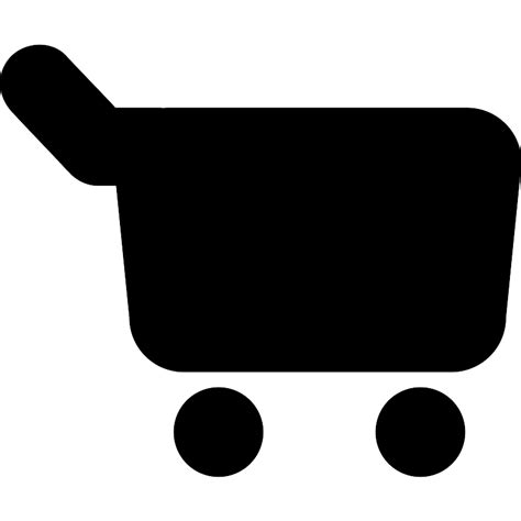 Shopping Cart Black Silhouette Rounded Variant Vector Svg Icon Svg Repo