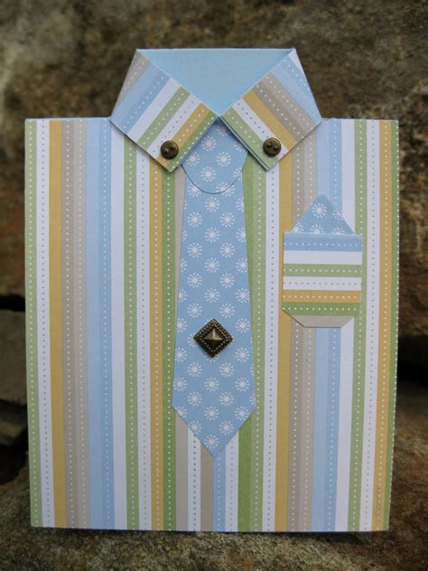 Shirt And Tie Card Craft Shaped Cards Card Making