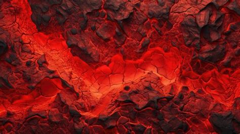 Premium Ai Image Red Lava Texture Background Generative Ai