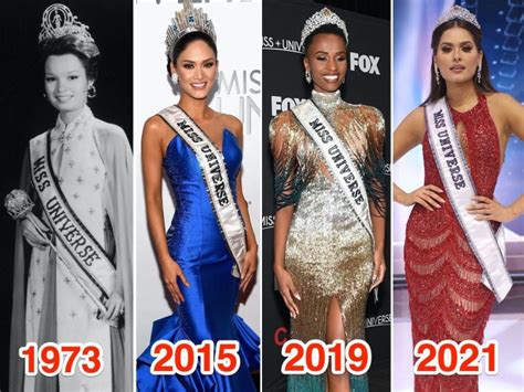 Photos Of Miss Universe Winners Showing How Beauty Standards Changed