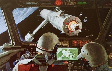 Scifi Art — Space Shuttle Concepts Art By Robert Mccall From