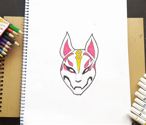 Drift Fortnite How To Draw Drift S Mask From Fortnite Battle Royal