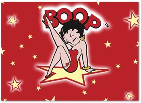 Betty Boop Lenticular Postcard 4x6 Star Red Blank