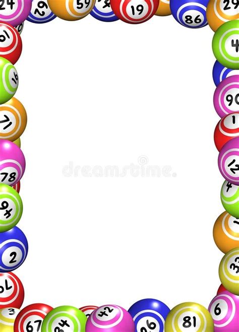 Bingo Balls Frame Illustration Of A Frame Made Of Bingo Balls Ad