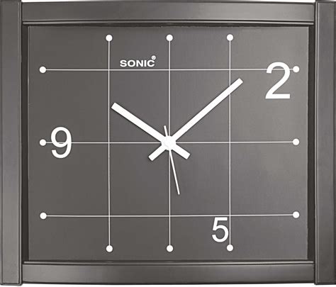 Sonic Plastic Contemporary Rectangular Wall Clock Rs 140 Piece Id