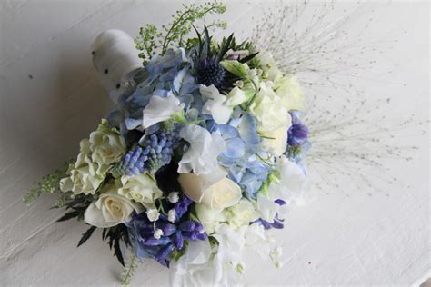 The Flower Magician Beautiful Blue Wedding Bouquet