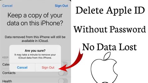How To Delete Apple Id Without Password No Data Lost Youtube