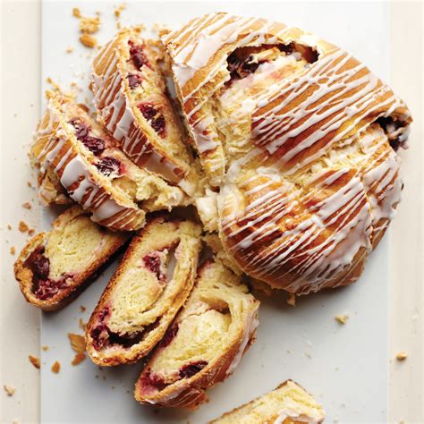 Yeasted Cheese And Sour Cherry Coffee Cake Recipe Martha