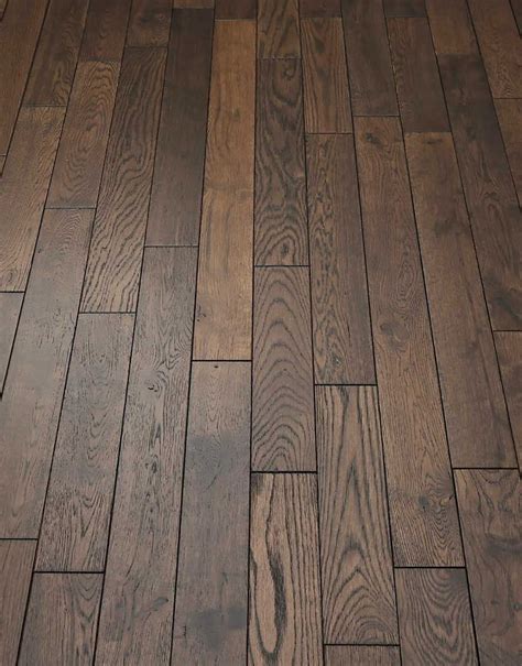 Espresso Oak Brushed Lacquered Solid Wood Flooring Direct Wood