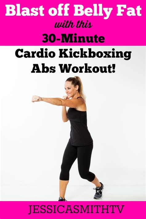Abs Cardio Workout 30 Minute Kickboxing Cardio Abs Full Length No