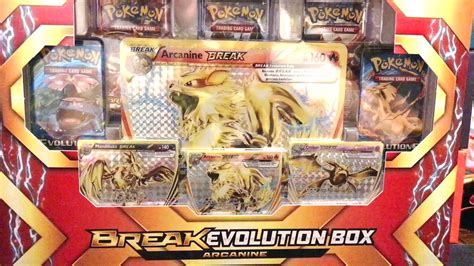 Pokemon Tcg Break Evolution Box Arcanine Unboxing Youtube
