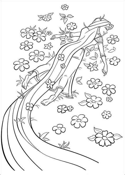 Kleurplaat Rapunzel Pascal