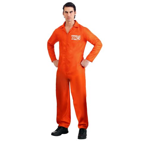 Mens Prison Orange Jumpsuit