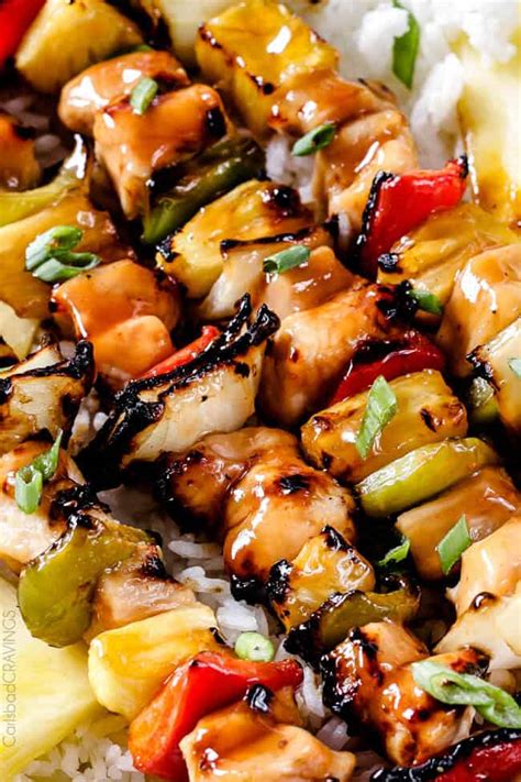 My hawaiian chicken kabobs recipe is versatile, you can either use chicken or spam® classic. Hawaiian Chicken Kabobs (+VIDEO) with the BEST GLAZE!