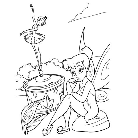 Tinkerbell kleurplaten Kleurplatenpagina.nl boordevol coole