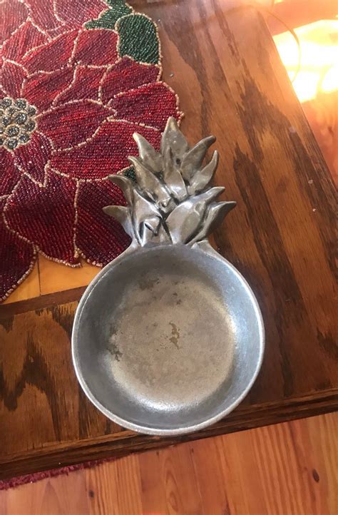 Old Country Reproductions Pewtarex Bowl - Pewter Bowl | Pineapple bowl, Trinket bowl, Bowl