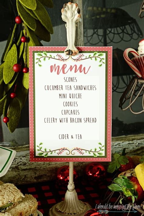 Looking for ideas for new christmas eve dinner traditions? Vintage Christmas Luncheon Ideas | Christmas party menu, Tea party menu, Christmas tea party