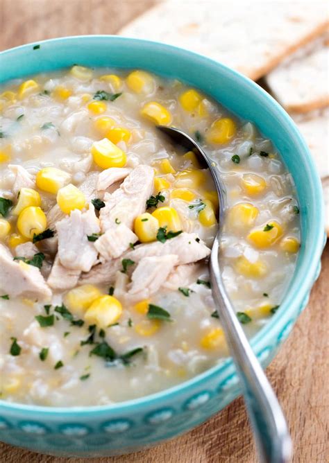 Chicken and Rice Corn Chowder - Quick, easy and delicious!