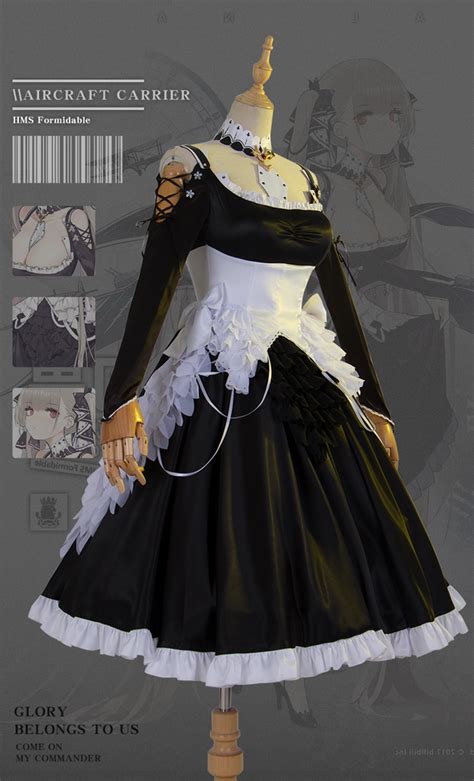 Azur Lane Cos Hms Formidable Maid Anime Woman Fashion Costume Full Set