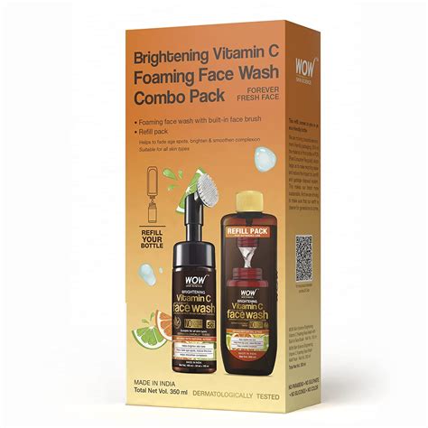 Wow Skin Science Vitamin C Foaming Face Wash Combo Pack Consist Of