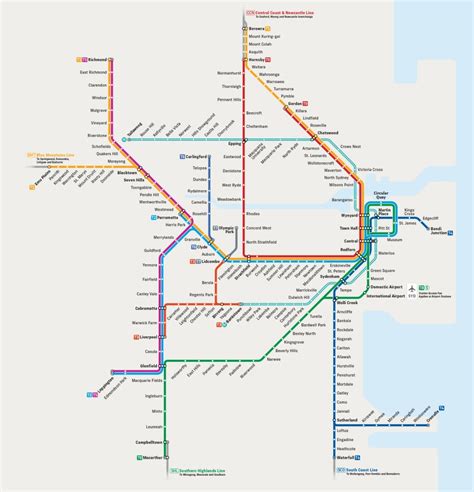 Transit Maps Submission Official Map Sydney Rail Network Map 2019