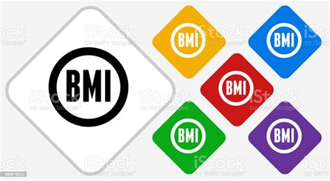 Body Mass Index Color Diamond Vector Icon Stock Illustration Download