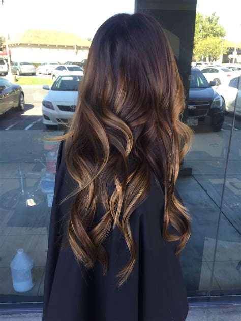 ombre sun kissed brown hair with blonde highlights