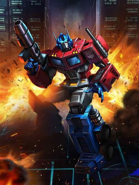 Autobot Leader Optimus Prime Artwork From Transformers Legends Game