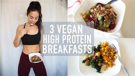 3 High Protein Vegan Breakfasts Youtube
