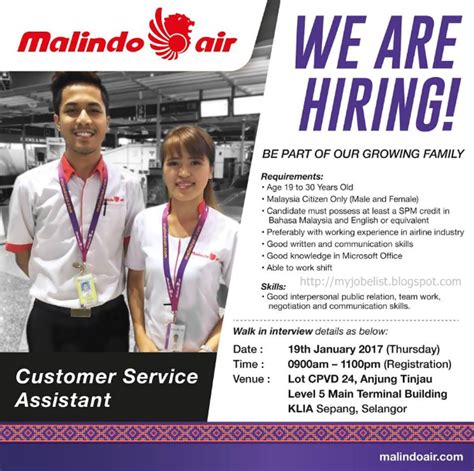 Temuduga terbuka phn industry sdn bhd (phn) jawatan: Temuduga Terbuka di Malindo Air Pada 19 Januari 2017 ...