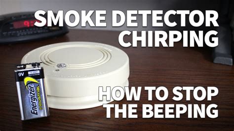 Smoke Detector Chirping How To Stop The Beeping And Change Battery In