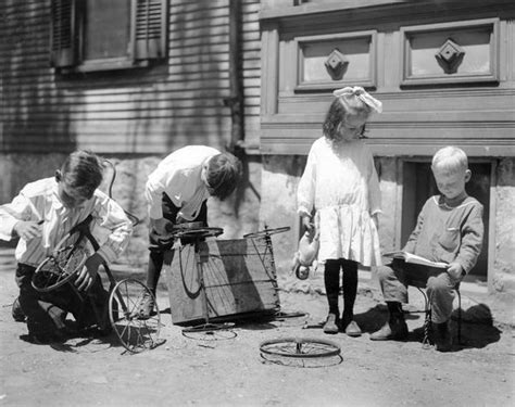 Children At Play Outdoors Photograph Wisconsin Historical Society
