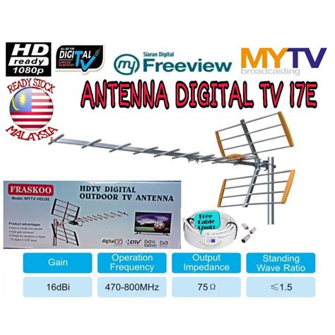 Note that this is digital tv using the mpeg 4 compression mode so one frequency can have quite a number of channels. FRASKOO MYTV-HD18E HDTV DIGITAL OUTDOOR TV ANTENNA with ...