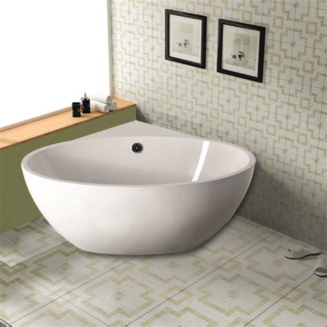 Struggling to understand bathroom remodel costs? The Saia Corner Tub delivers spa-like style with its ...